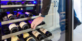 24" Beverage/Wine Double Door Panel Ready Glass