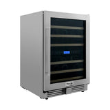 24 Inch Dual Zone Indoor/outdoor Wine Cooler, 46 Wine Bottle Capacity