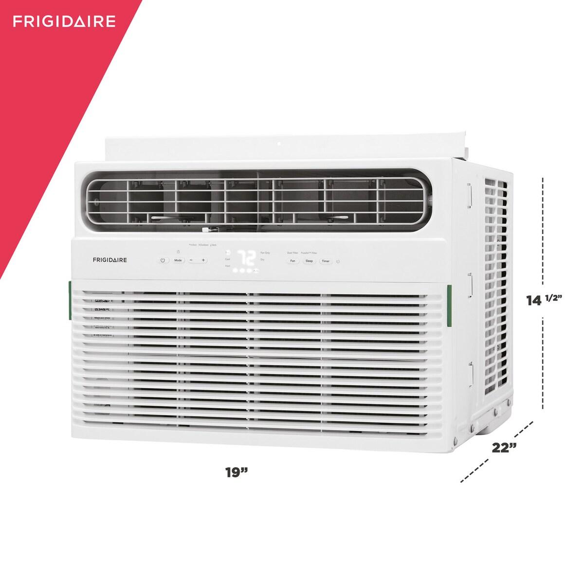 8,000 BTU Window Room Air Conditioner with Supplemental Heat