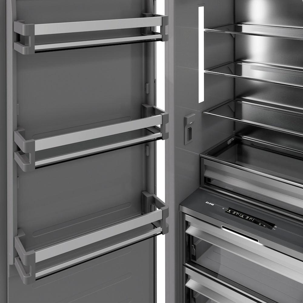 ZLINE 30 in. 16.7 cu. ft. Panel Ready Column Refrigerator with Graphite Gray Interior (RBCRV-30)
