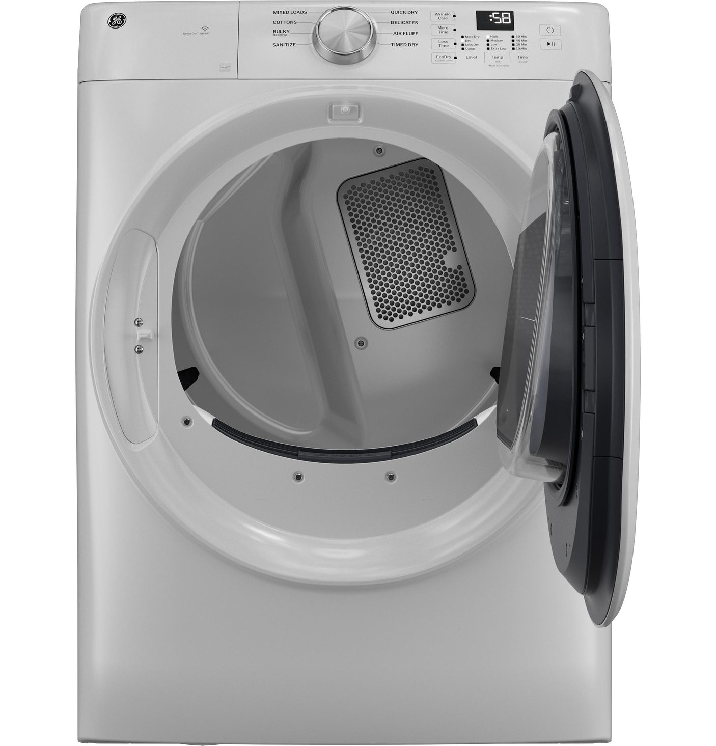 GE® ENERGY STAR® 7.8 cu. ft. Capacity Smart Front Load Electric Dryer