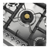 ILVE UHCPT75NSSCLP Nostalgie II 30 inch Built-In Gas Cooktop with 5 Burners, in Stainless Steel (Liquid Propane, Chrome)