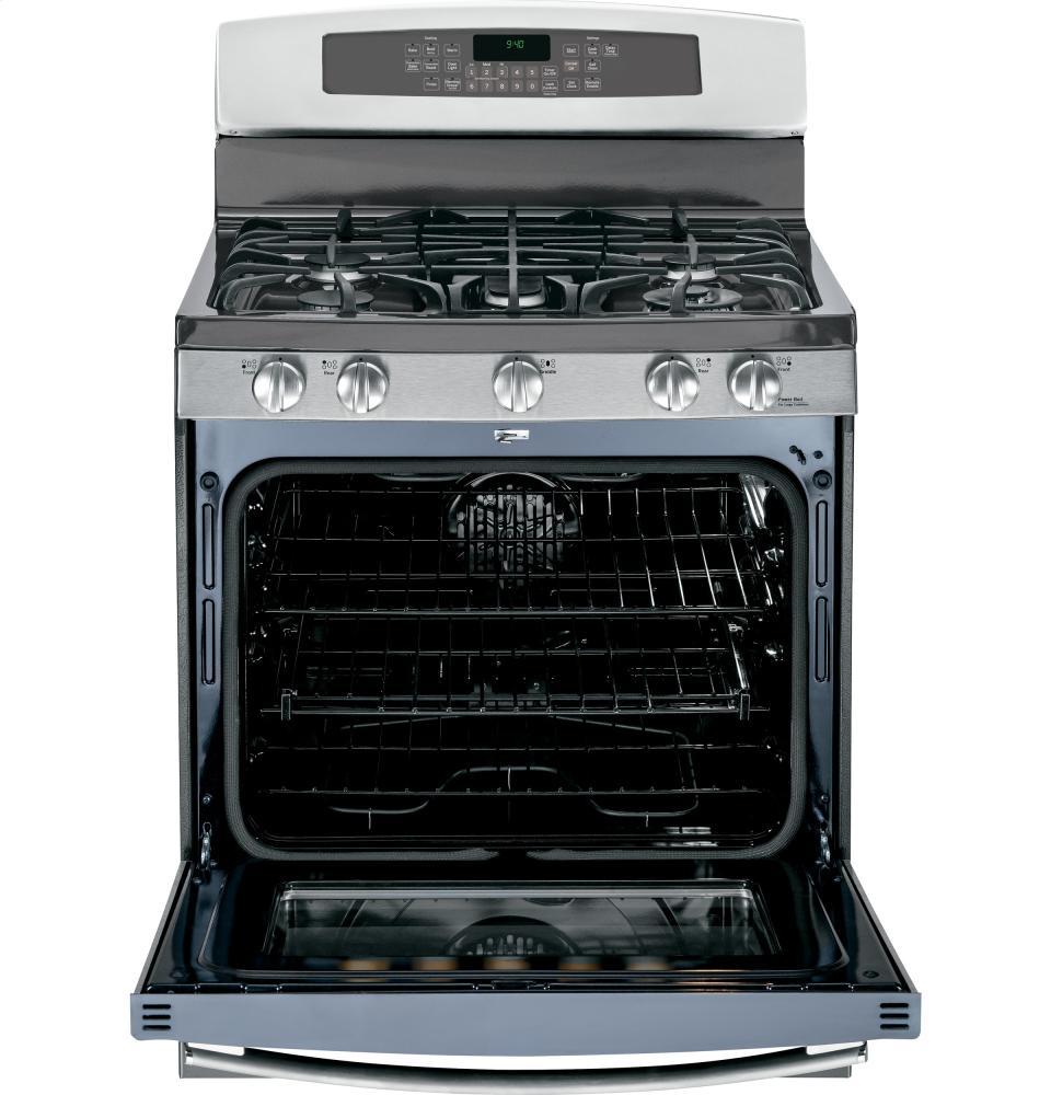 GE Profile Series 30" Dual-Fuel Free-Standing Range with Warming Drawer