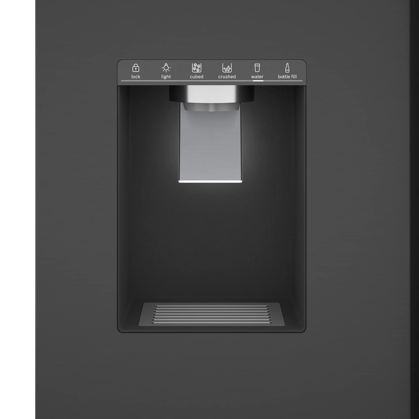 500 Series French Door Bottom Mount Refrigerator 36" Black Stainless Steel, Total No Frost