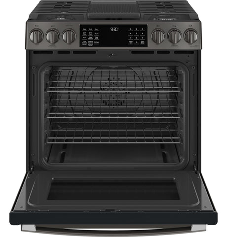 GE Profile™ 30" Smart Slide-In Front-Control Gas Range with No Preheat Air Fry