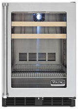 24" Beverage Center, Clear Glass, Right Hinge/Left Handle