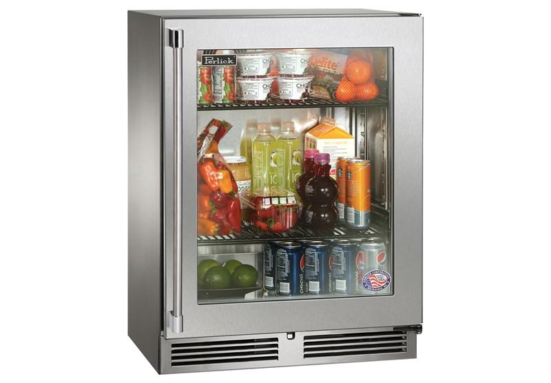 Signature Series Shallow Depth 18" Depth Indoor Refrigerator with fully integrated panel-ready solid door, hinge right, with lock