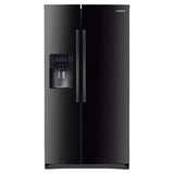 36" Wide, 24.5 cu. ft. Capacity Side-By-Side Refrigerator with LED Lighting (Black)