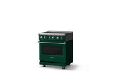 30"W. Induction Range (Finish: Ivy, Trim: Polished Chrome)