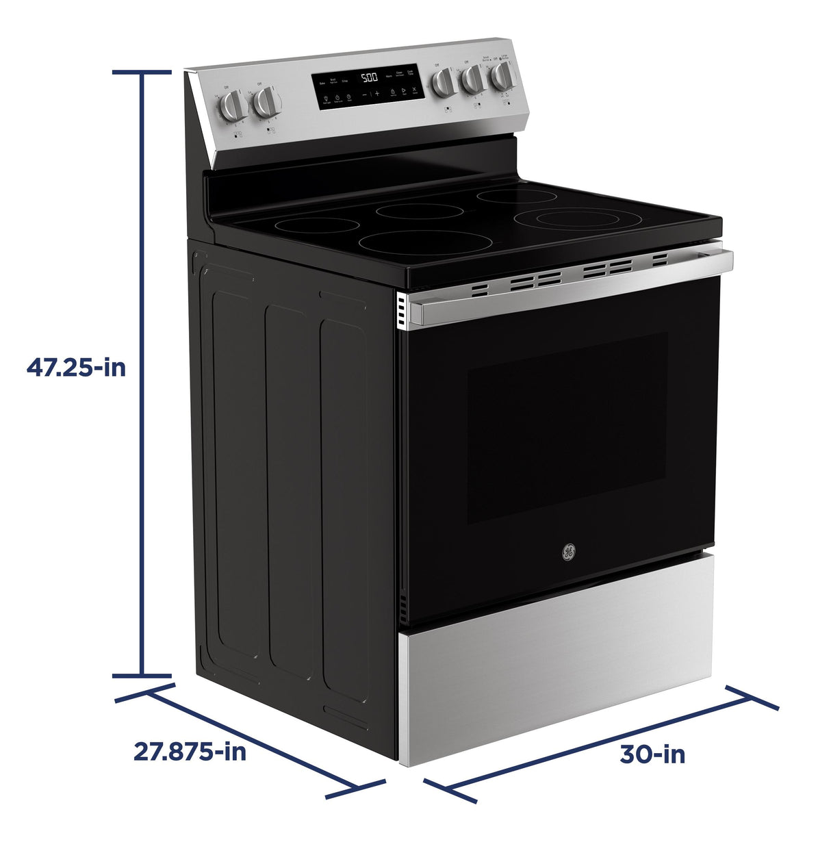 GE® ENERGY STAR® 30" Free-Standing Electric Range with Crisp Mode