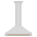 ZLINE 30 in. Autograph Edition Convertible Stainless Steel Range Hood with Stainless Steel Shell and Champagne Bronze Accents (KB4STZ-30-CB) [Color: Champagne Bronze Accents]