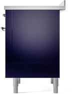 Nostalgie II 36 Inch Electric Freestanding Range in Blue with Chrome Trim