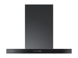 30" Bespoke Smart Wall Mount Hood with LCD Display in Clean Deep Charcoal