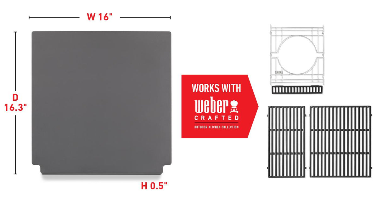 Weber Crafted® Rust-Resistant Griddle Insert