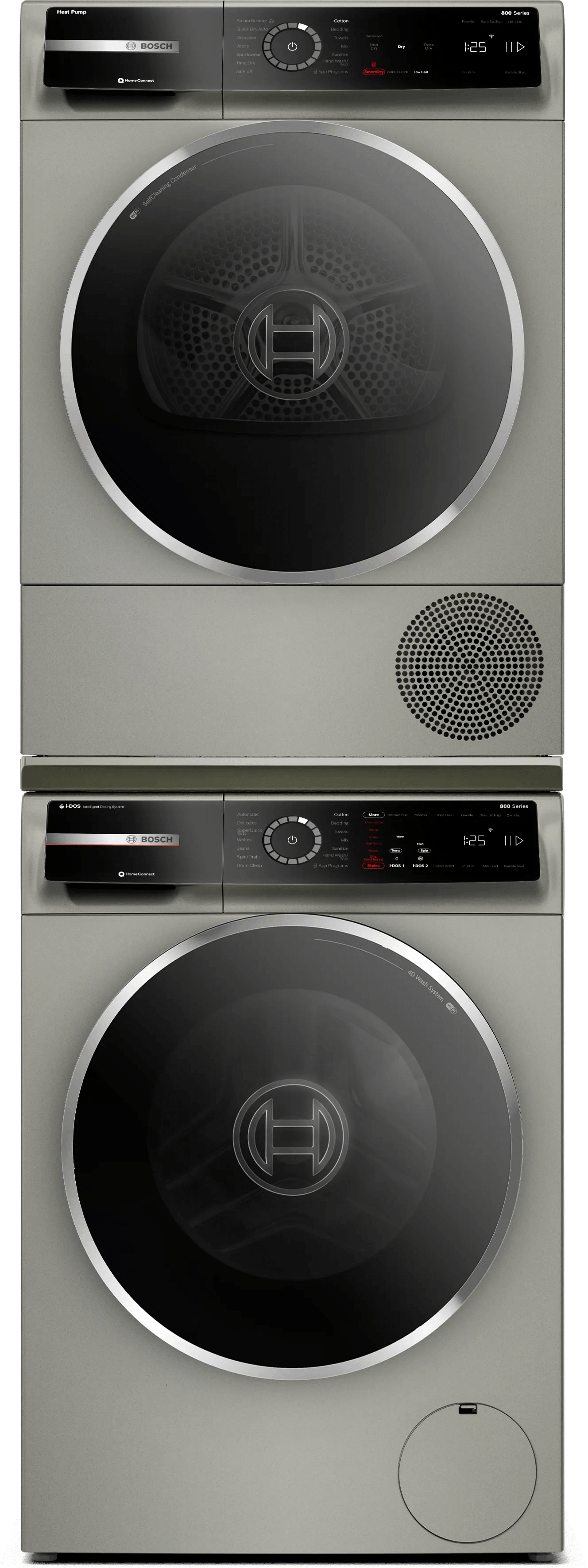 800 Series Compact Washer , Pearl Steel