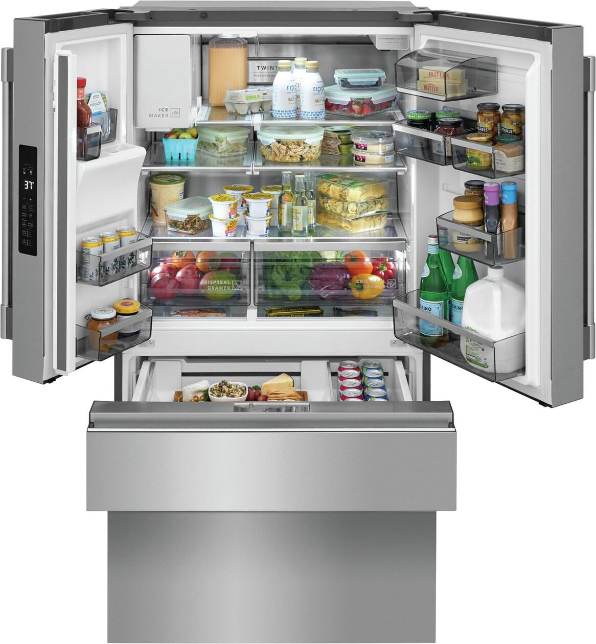21 Cu. Ft. Counter-Depth 4-Door French Door Refrigerator