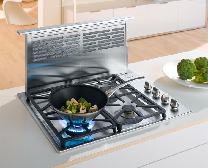 Downdraft hood