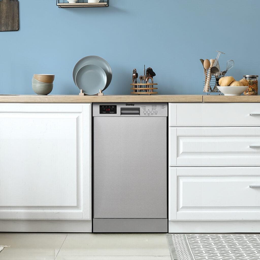 Danby 18" Wide Built-in Dishwasher in Stainless Steel
