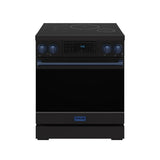 30 Inch Professional Induction Range With Tilt Panel Touch Control In Black and Blue  Gordon Ramsay Series