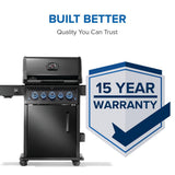 Phantom Rogue PRO-S 425 RSIB with Infrared Side and Rear Burner , Propane, Matte/Matt Black