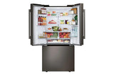 25 cu.ft. 3-Door French Door Refrigerator with NEW Hybrid Handle Design and External Ice and Water Dispenser