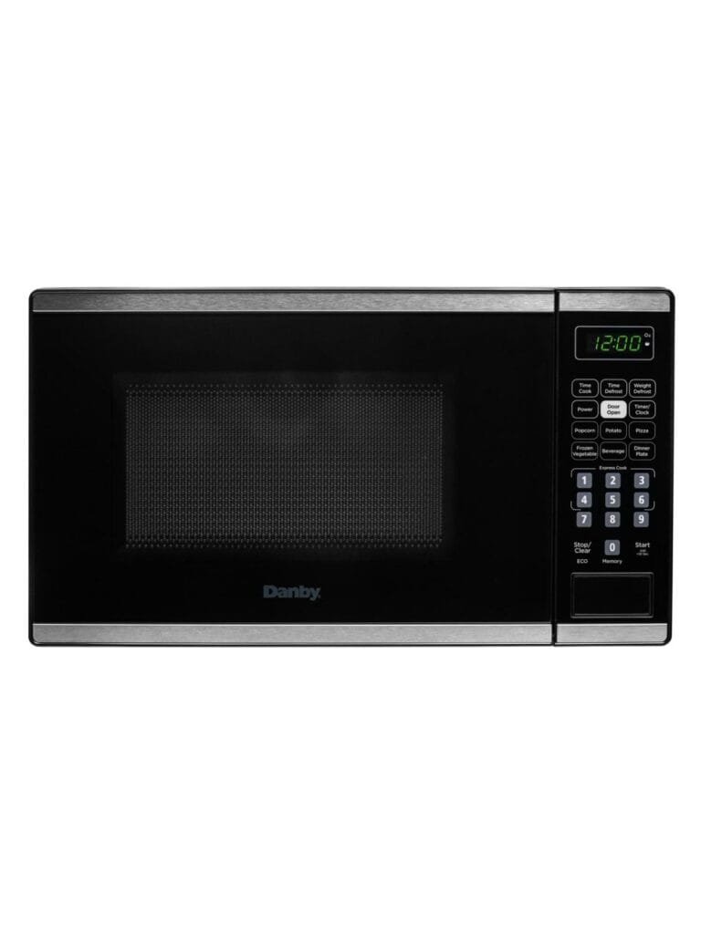 Danby 0.7 cu. ft. Countertop Microwave in Black and Stainless Steel