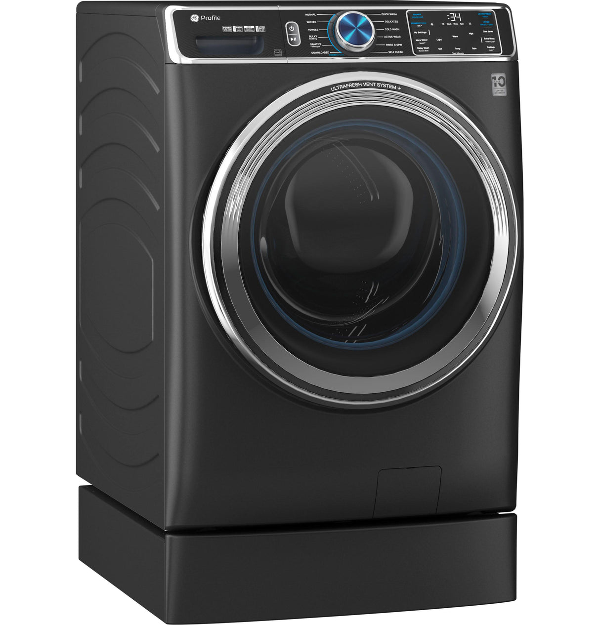 GE Profile™ 5.3 cu. ft. Capacity Smart Front Load ENERGY STAR® Steam Washer with Adaptive SmartDispense™ UltraFresh Vent System Plus™