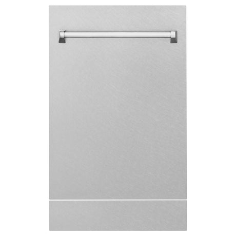 ZLINE 18" Tallac Series 3rd Rack Top Control Dishwasher with Traditional Handle, 51dBa [Color: DuraSnow Stainless Steel]