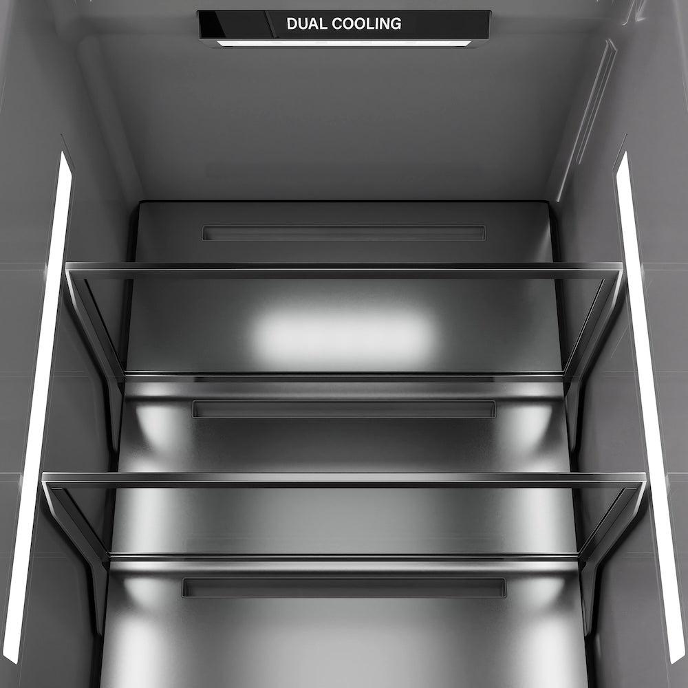 ZLINE 30 in. 16.7 cu. ft. Panel Ready Column Refrigerator with Graphite Gray Interior (RBCRV-30)