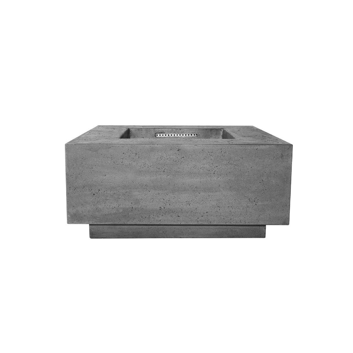 Fire square table 36" x 36" Natural gas fired GFRC Gray