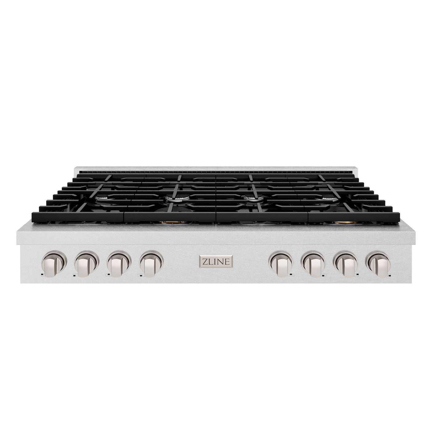 ZLINE 48 in. Paramount Gas Rangetop with 8 Burners and Porcelain Cooktop in DuraSnow' Stainless Steel (SRTS-48)