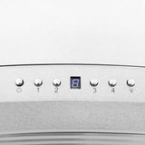 ZLINE Wall Mount Range Hood in DuraSnow Stainless Steel & Glass (8KN4S)