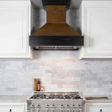 ZLINE 30 in. Wooden Wall Mount Range Hood in Antigua and Hamilton - Includes Remote Motor