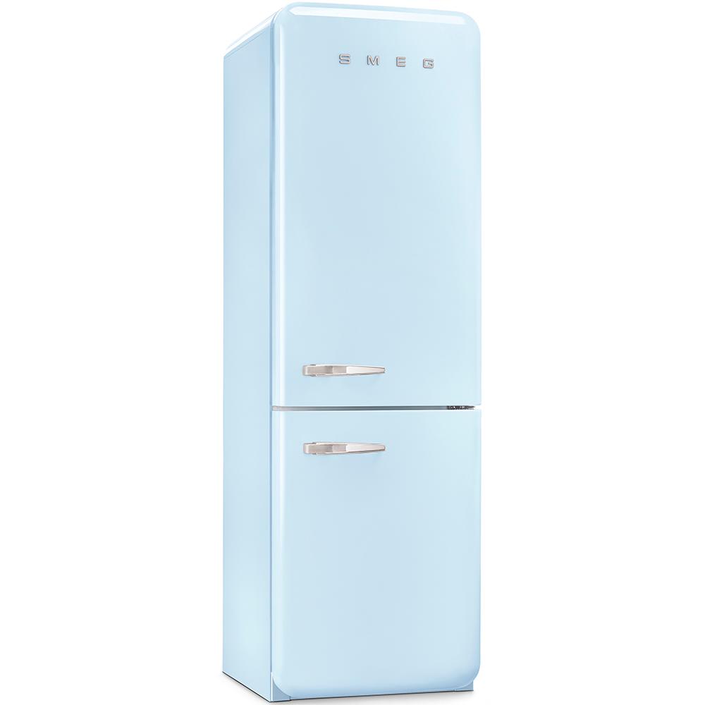 Approx 24" 50'S Style refrigerator with automatic freezer, Pastel blue, Right hand hinge