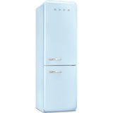 Approx 24" 50'S Style refrigerator with automatic freezer, Pastel blue, Right hand hinge