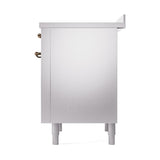 ILVE UNI366QNMPSSB Nostalgie II Noblesse 36 inch Induction Range (Solid Door, Stainless Steel, Burnished)