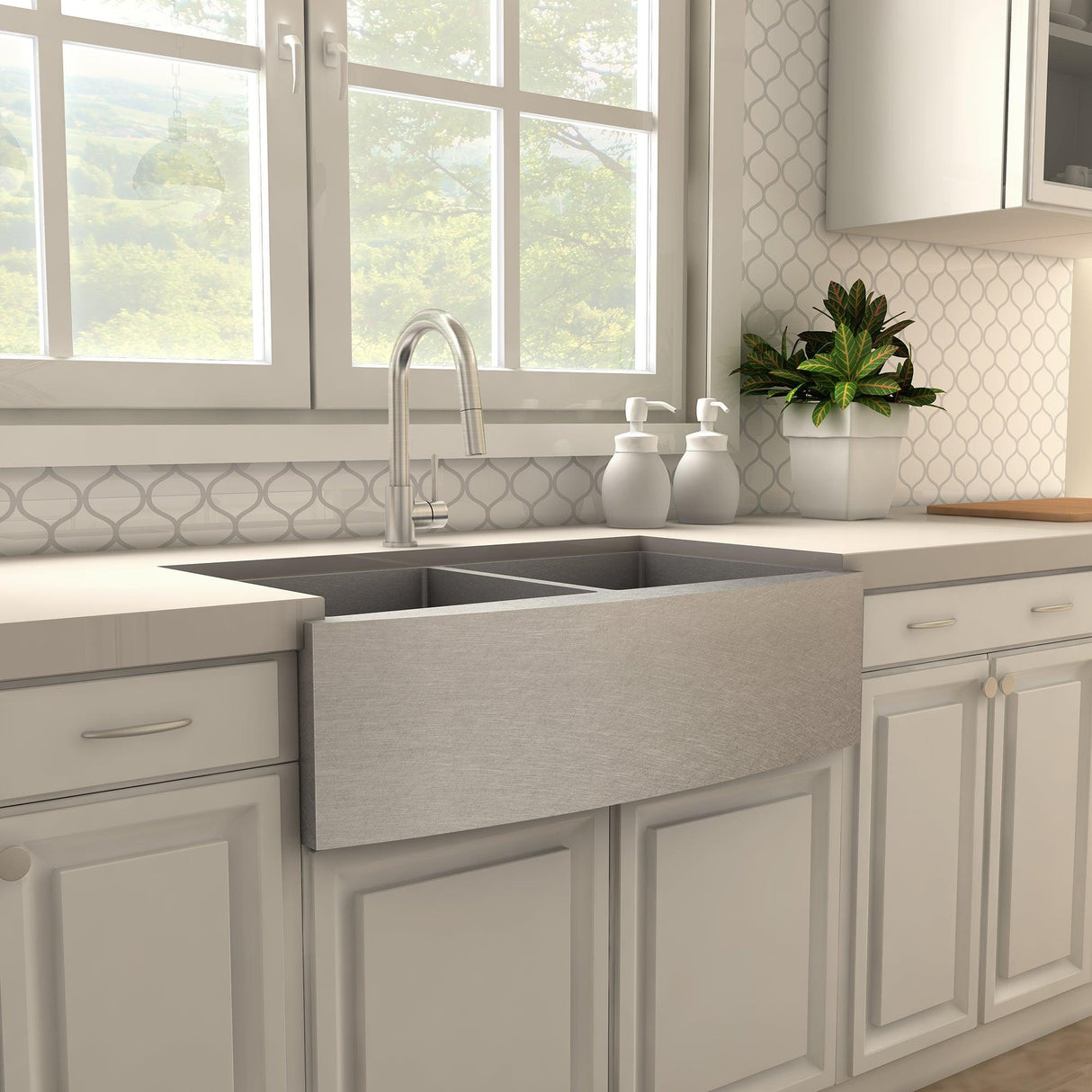ZLINE Dante Kitchen Faucet in Brushed Nickel (DNT-KF-BN)