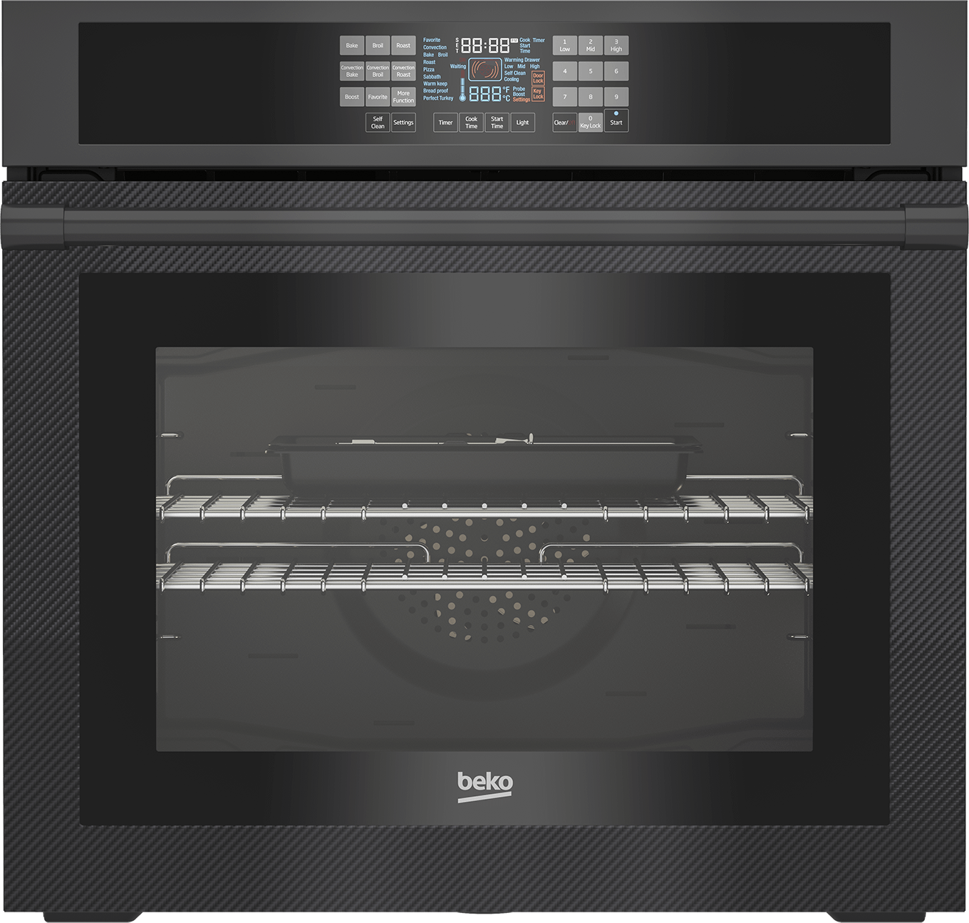 30" Carbon Fiber Single Wall Oven