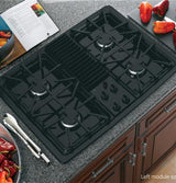 GE Profile™ Series Built-In Downdraft Gas Modular Cooktop