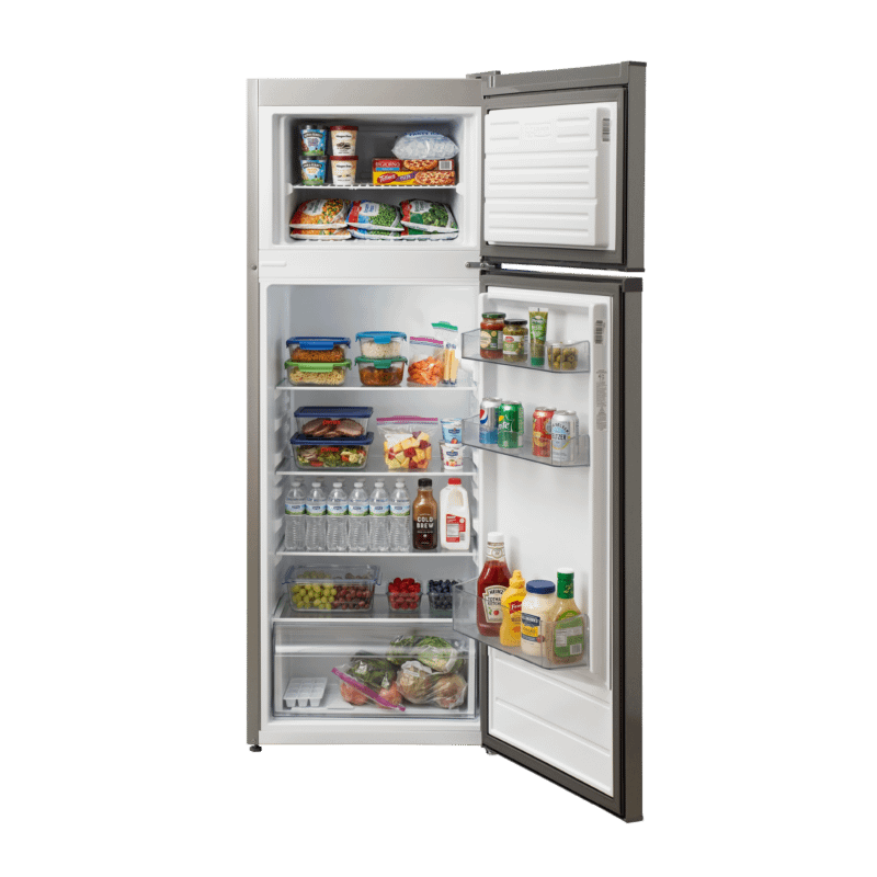 Element 21.3 in. 7.4 cu. ft. Compact Top Freezer Refrigerator - Stainless Steel
