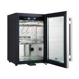 Forno Asciutto 17-Inch Dry Aging Cabinet, Stainless Steel 304, 1.84 cu.ft, LED Lighting, Adjustable Shelves