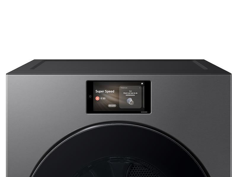 7.6 cu. ft. Bespoke AI Ultra Capacity Front Load Gas Dryer with AI Home and AI OptiDry+ in Dark Steel