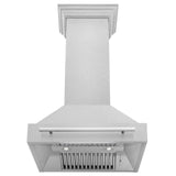 ZLINE 30 in. DuraSnow Stainless Steel Range Hood with Color Shell Options (8654SNX-30) [Color: Red Matte]