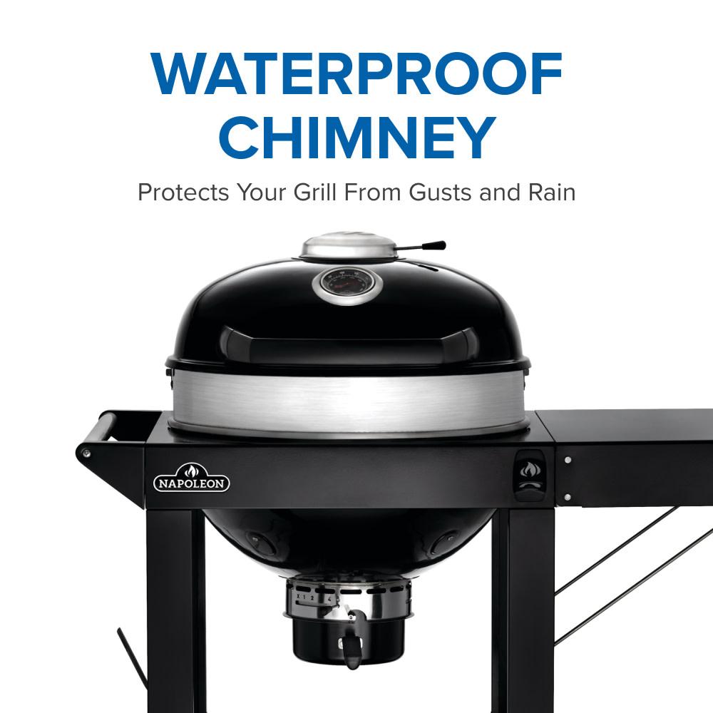 Professional 22 Charcoal Cart 22-inch Kettle Grill with Cart , Charcoal, Black