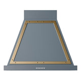 ILVE UANB30BGG Nostalgie Noblesse 30 inch Range Hood (Blue Grey, Brass)