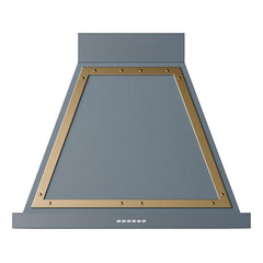 ILVE UANB30BGG Nostalgie Noblesse 30 inch Range Hood (Blue Grey, Brass)