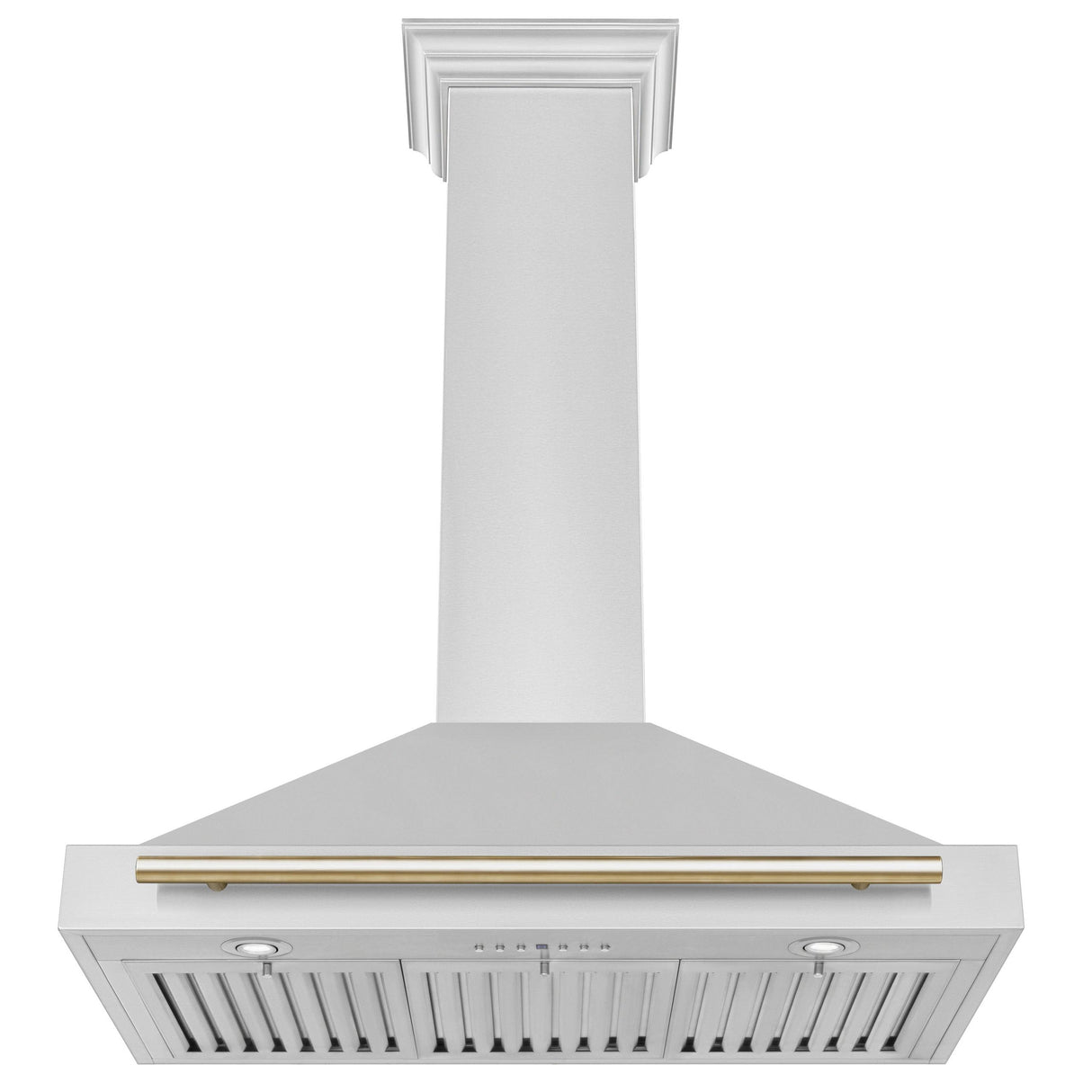 ZLINE 30 in. Autograph Edition Convertible Stainless Steel Range Hood with Stainless Steel Shell and Champagne Bronze Accents (KB4STZ-30-CB) [Color: Gold Accents]