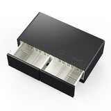 Forno Evoluto Tavolo 51-Inch Black Smart Coffee Table - Dual Refrigerator Drawers, Bluetooth 5.0 Audio, Wireless Charging & RGB Ambient Light