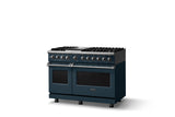 48"W. Dual Fuel Range (Burner: 6g, Finish: Squall, Trim: Polished Chrome, Fuel: Natural Gas)