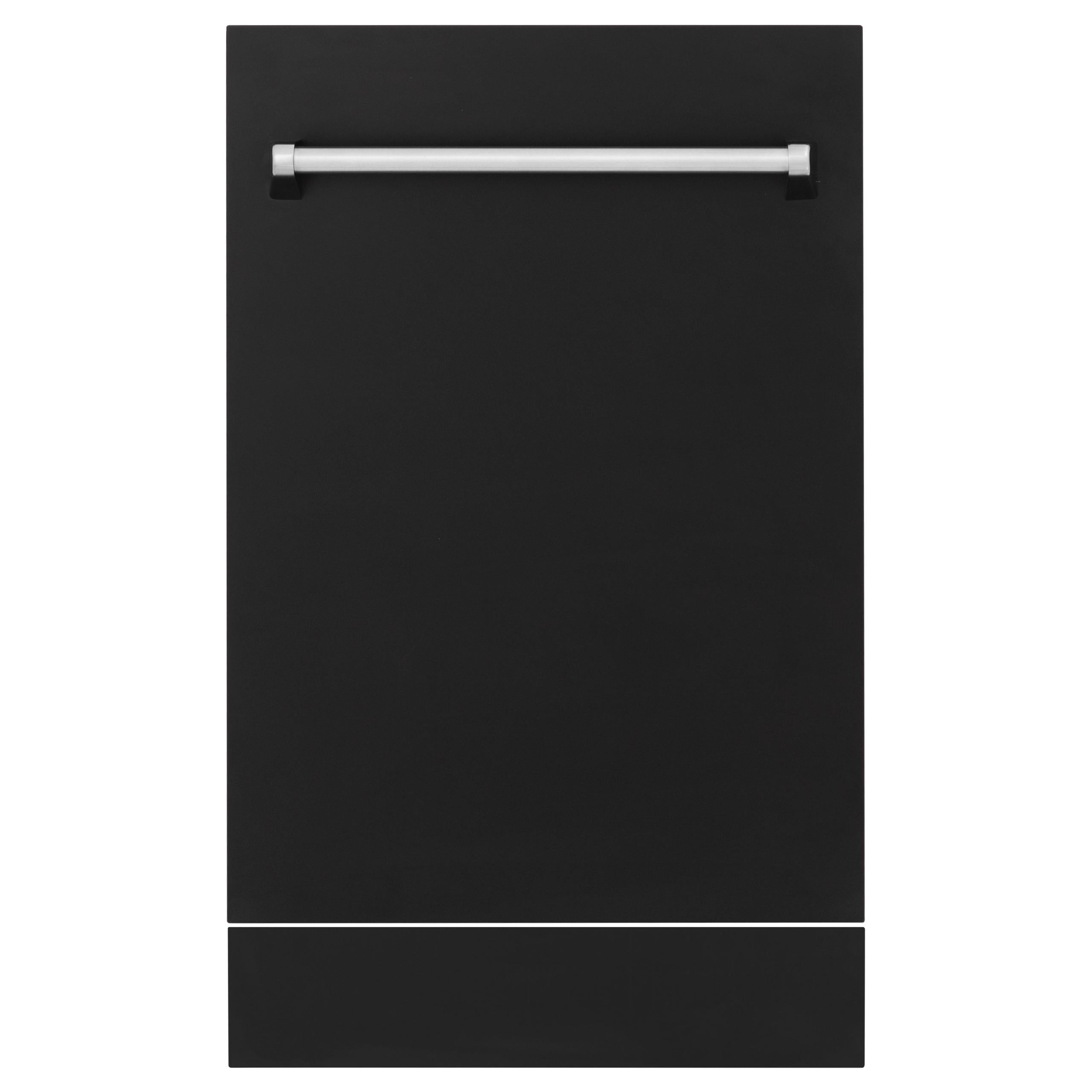 ZLINE 18" Tallac Series 3rd Rack Top Control Dishwasher with Traditional Handle, 51dBa [Color: Black Matte]